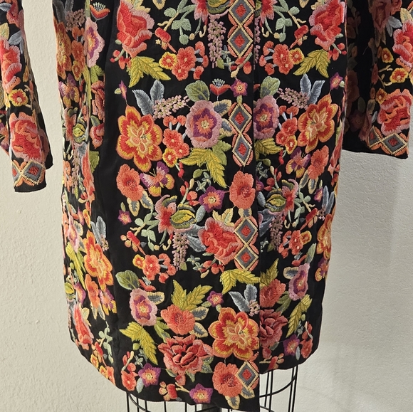 Johnny Was Biya Embroidered Coat *Rare - Picture 5 of 16